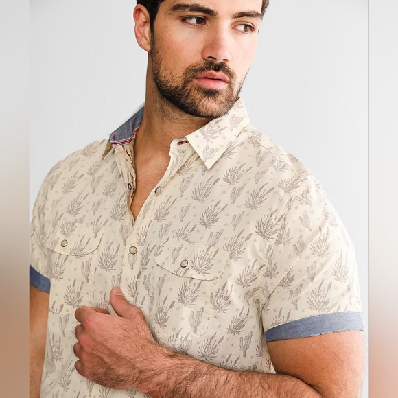Flag & Anthem - Tempe Cactus Short Sleeve Buttondown Shirt - Picture 4 of 8